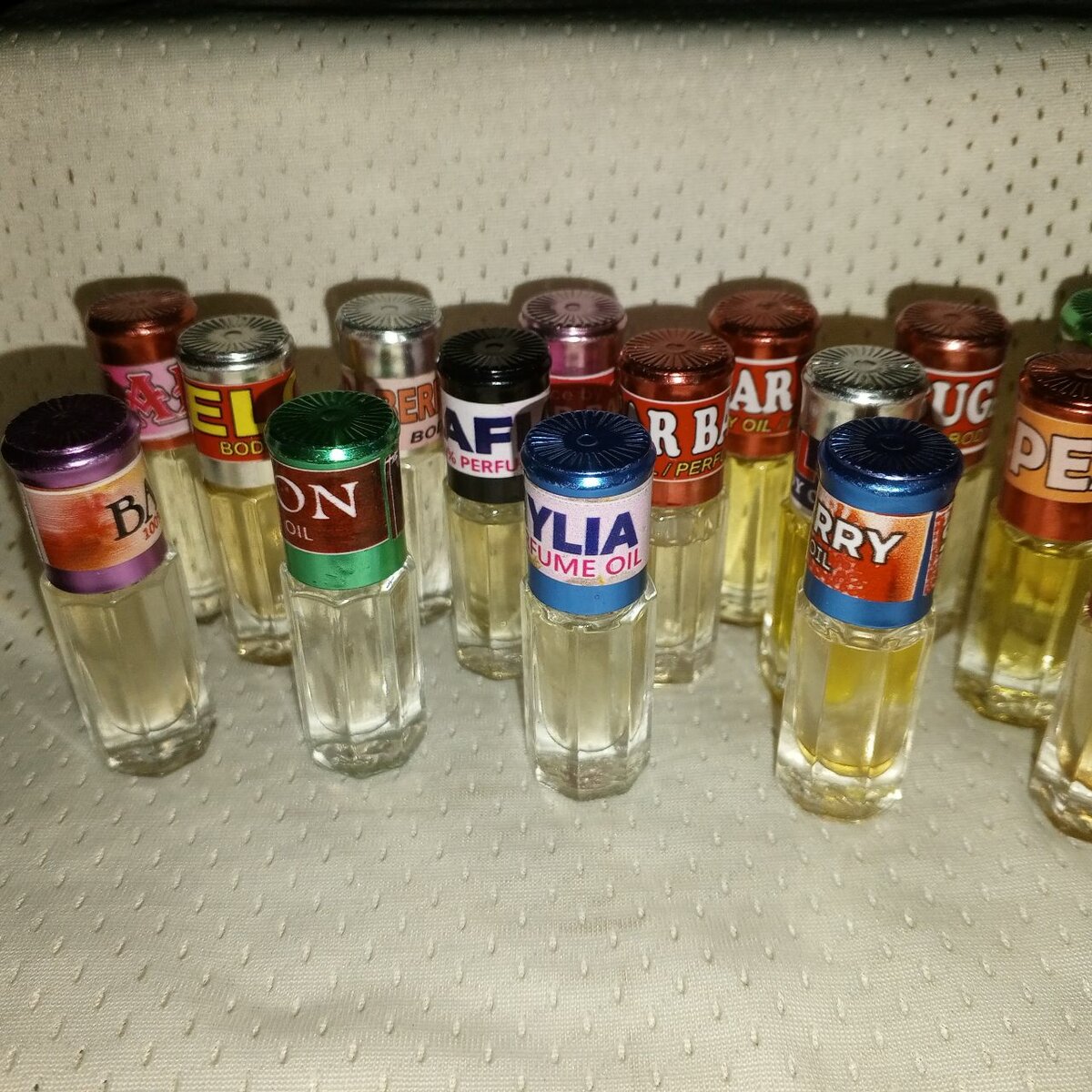 Parfums à base d'huile