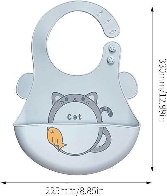 Adjustable Waterproof Silicone Baby Bibs