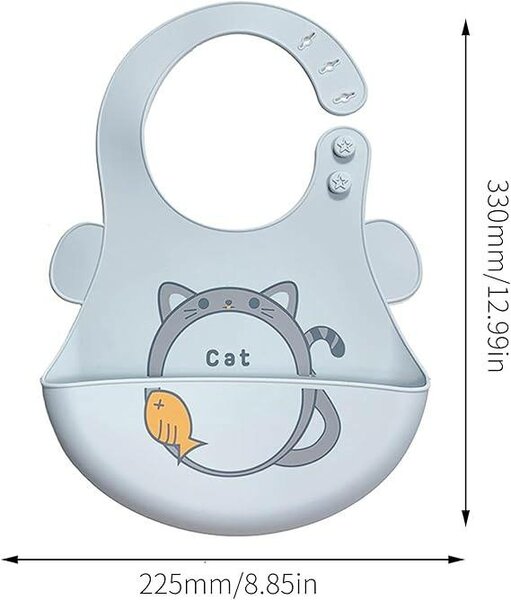 Adjustable Waterproof Silicone Baby Bibs