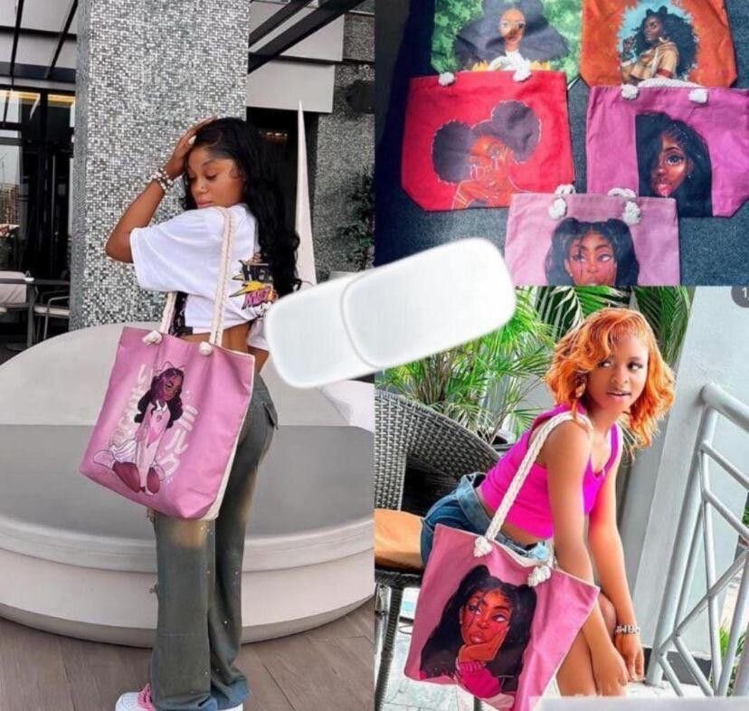 Sac cabas imprimé artistique