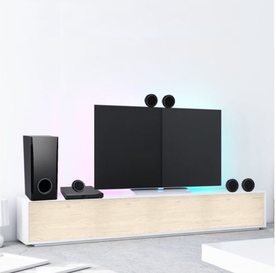 Weyon 358S 5.1 Ch Bluetooth Home Theater Speaker - Black