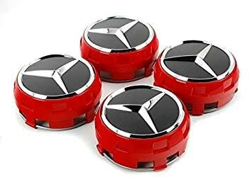 Logo Jante 3D Mercedes Rouge