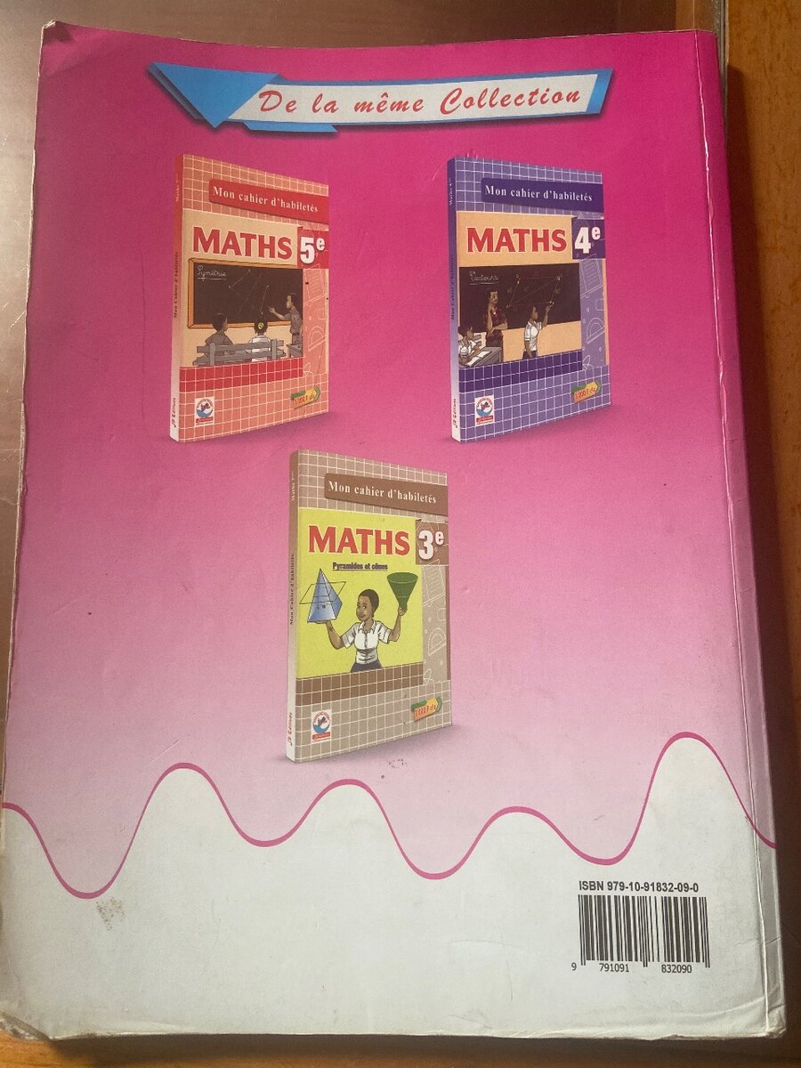 Cahier de Maths 6e Année