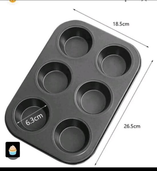 Moule à Muffins 6 Tasses Antiadhésif