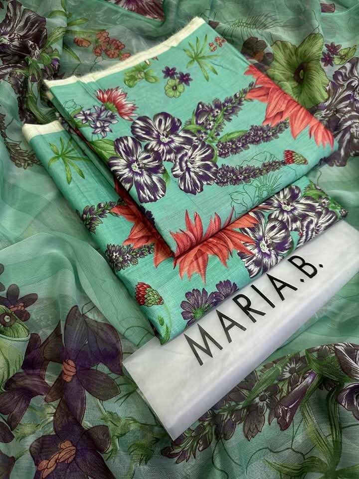 Printed lawn suit