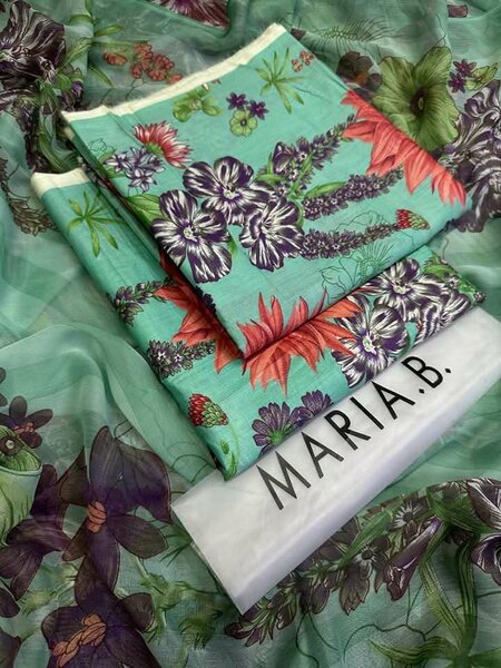 Printed lawn suit