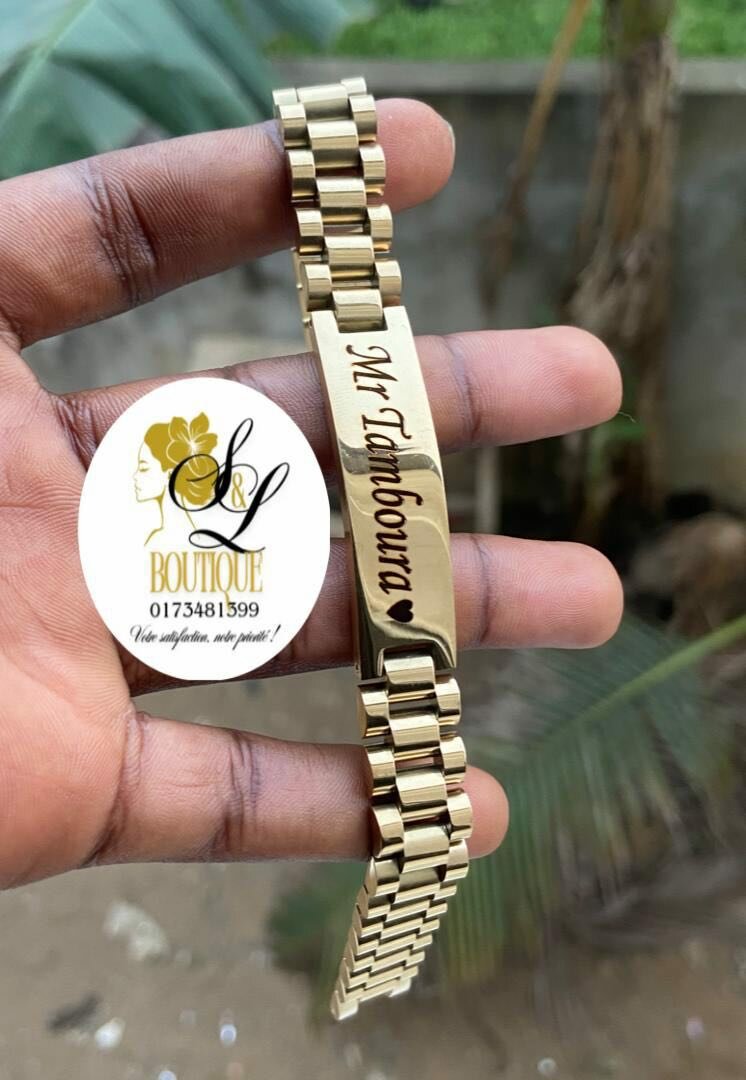 Gourmette personnalisée