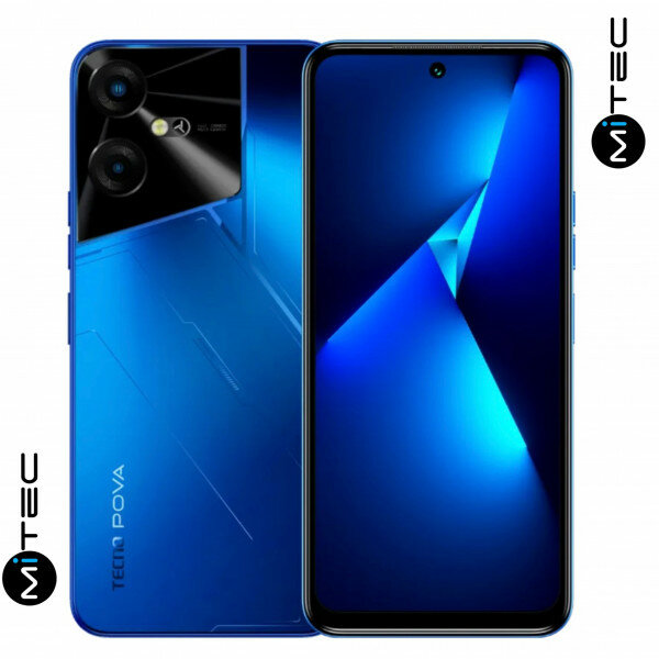 Smartphone Tecno Pova Neo 3 Neuf - 7000Mah - 4 GB - 128 GB - 16Mpx bleu