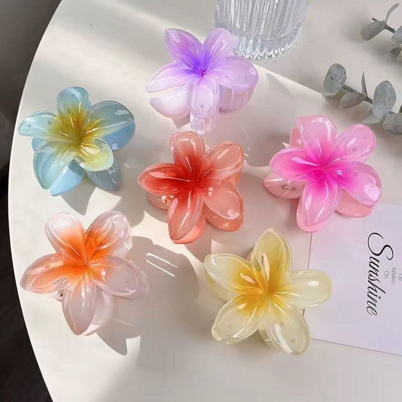 Barrettes Fleur Colorées Élégantes