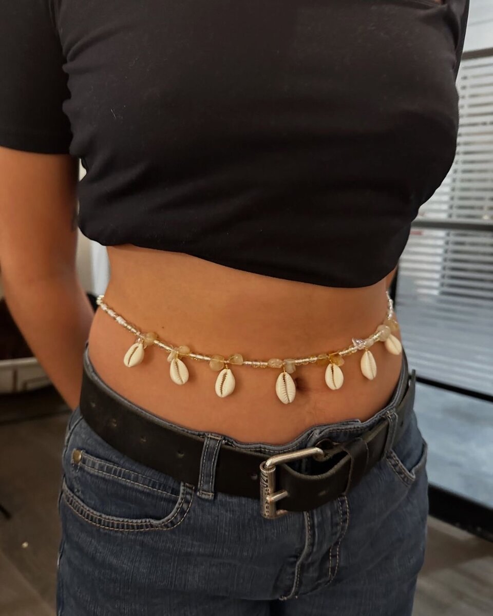 Ceinture coquillage bohème