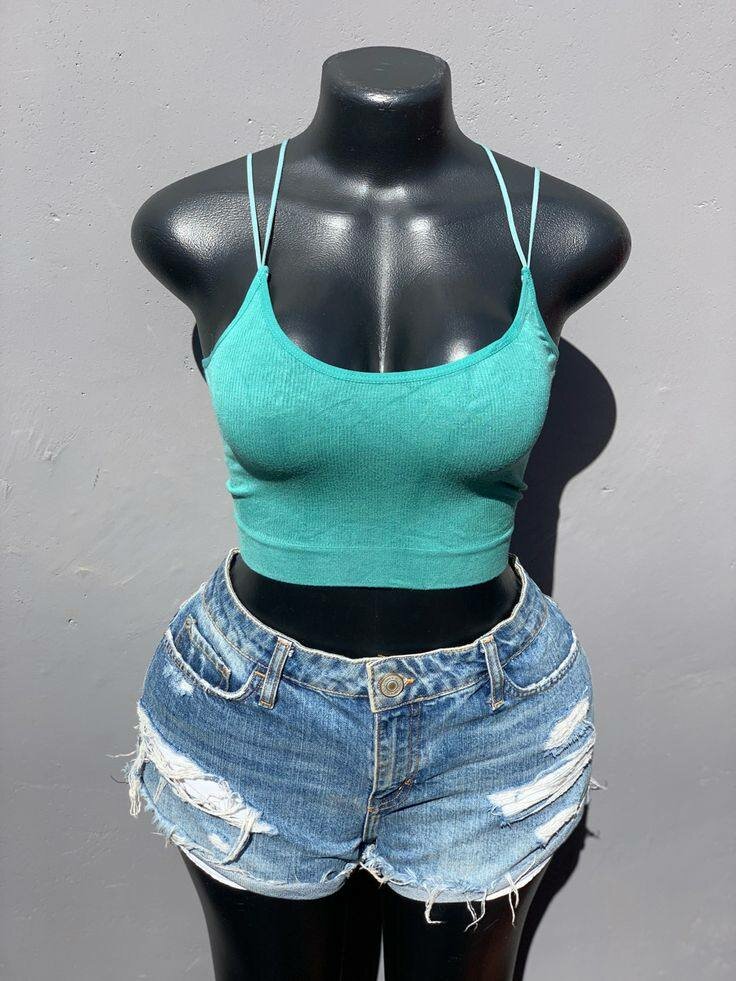 Débardeur Femme Vert Chic