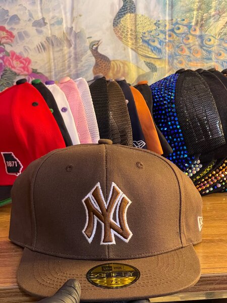 Casquette NY marron classique
