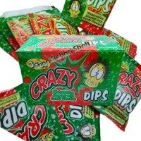 CRAZY Dips Watermelon Sherbet & Candy Dipstick (1 Box in 24pcs)