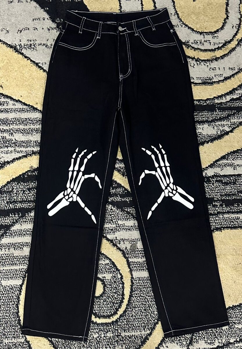 Pantalons cargo noirs tendance