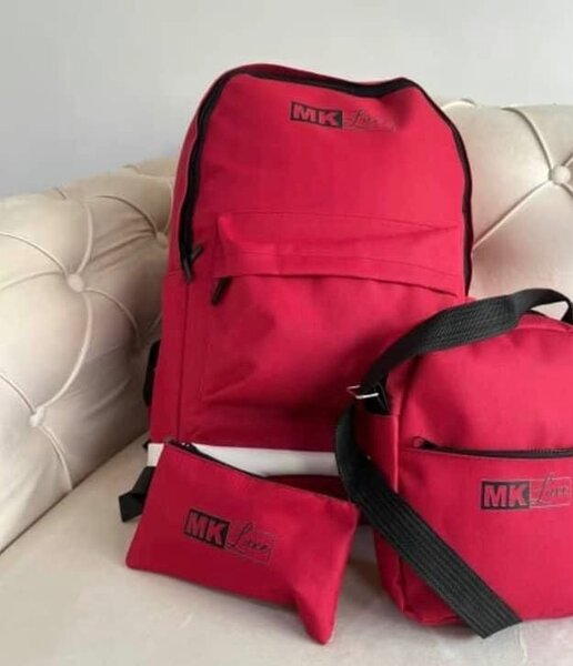 Ensemble Sac à Dos et Sacs Rouge