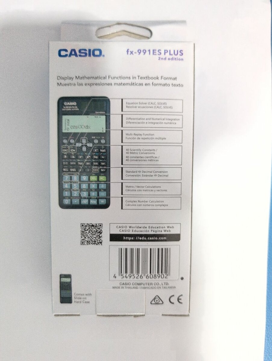 Calculatrice scientifique CASIO FX-991ES Plus