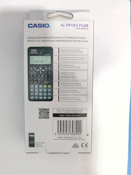 Calculatrice scientifique CASIO FX-991ES Plus