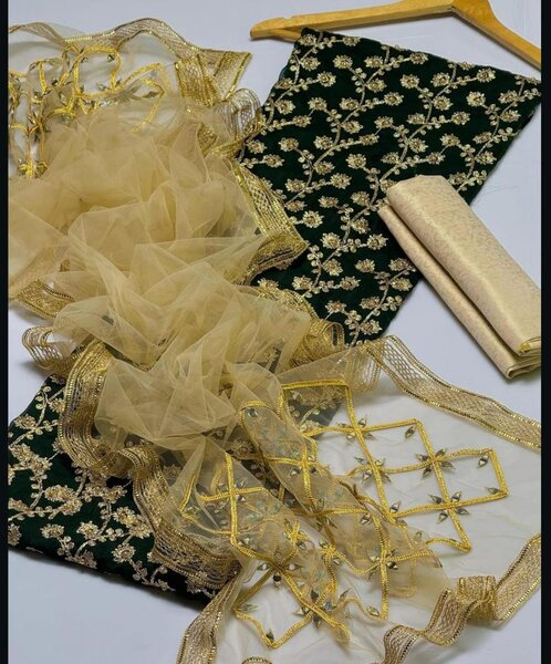 Chiffon fabric unstitch 3 pc