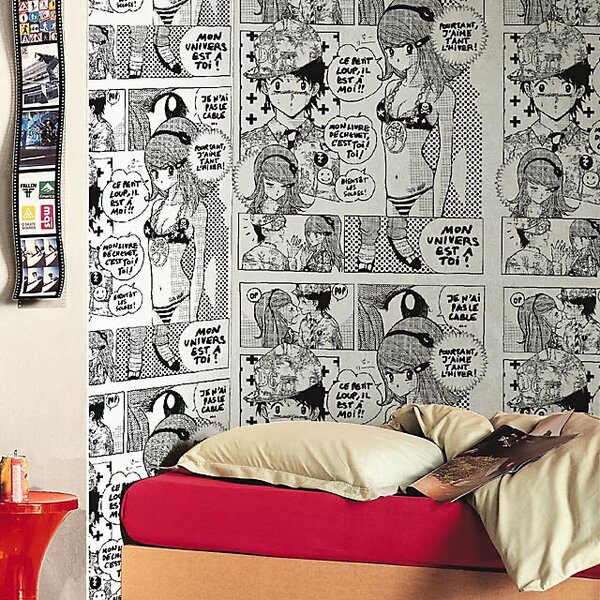 Papier peint manga artistique