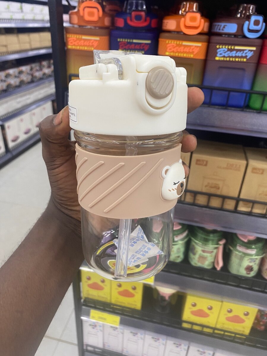 Bouteille Enfant avec Paille