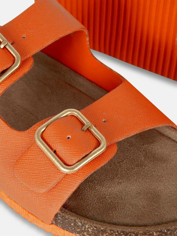Sandales Orange à Boucles