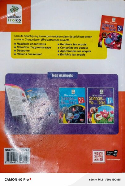 Manuel Scolaire SVT 2e