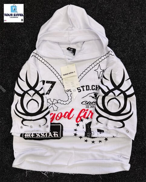 Sweat à capuche graphique urbain