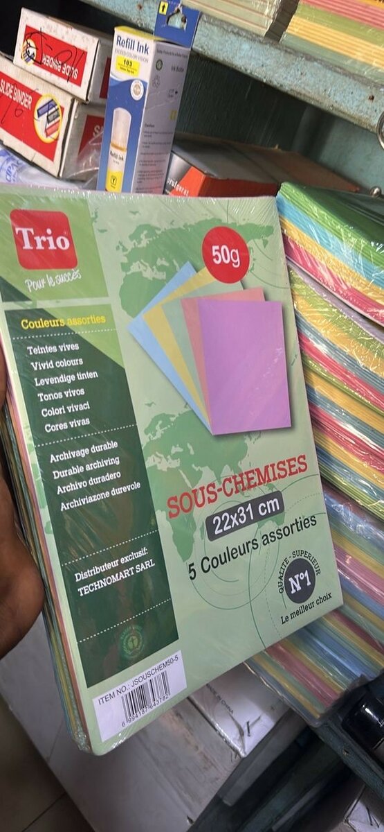 Sous-chemises 5 Couleurs 50g