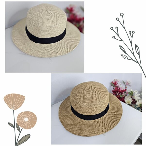 Chapeau en paille élégant