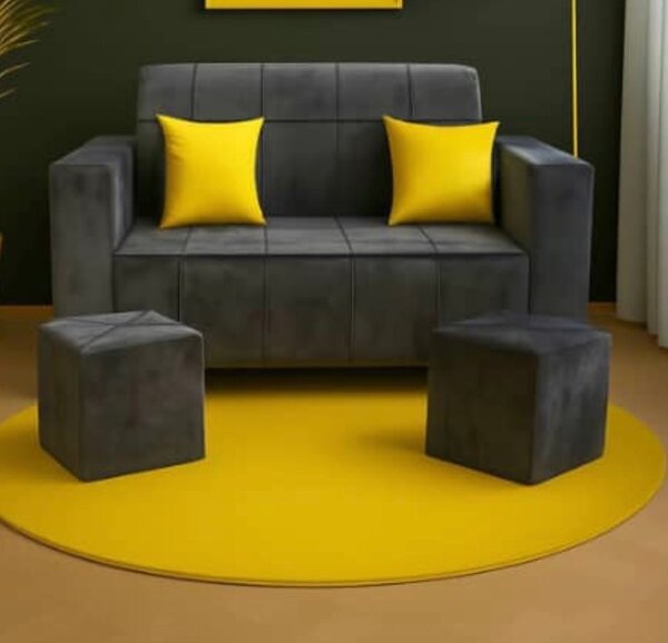 Canapé moderne avec repose-pieds