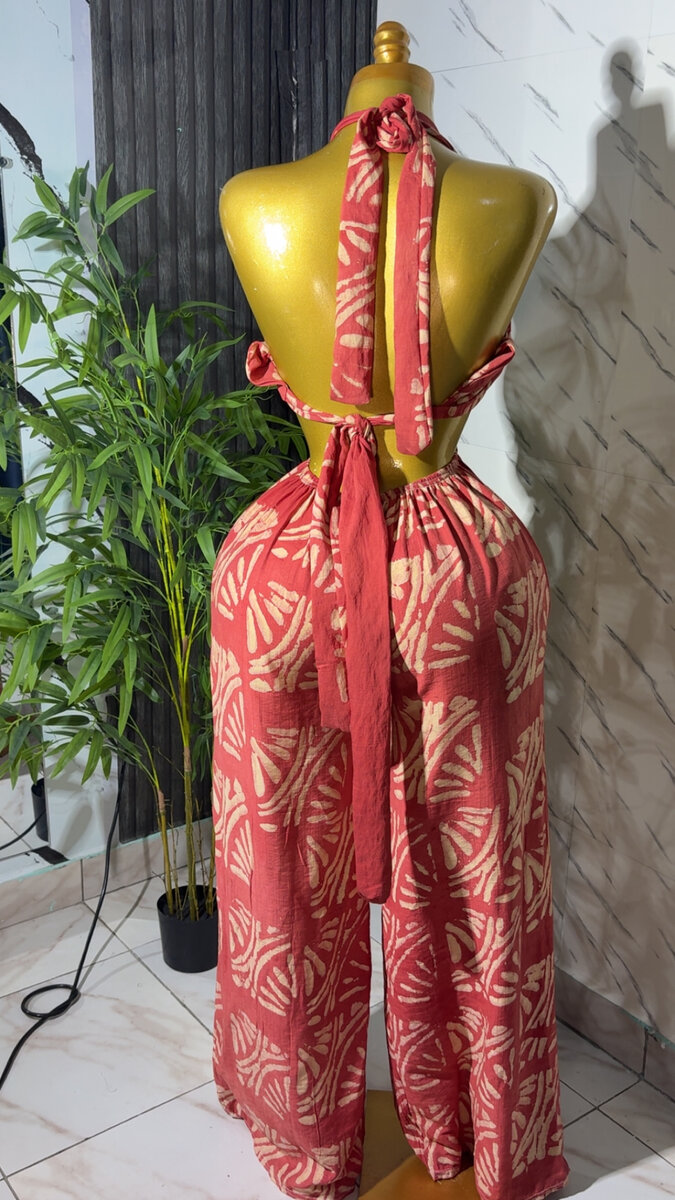 Combinaison Halter Bohème Femme