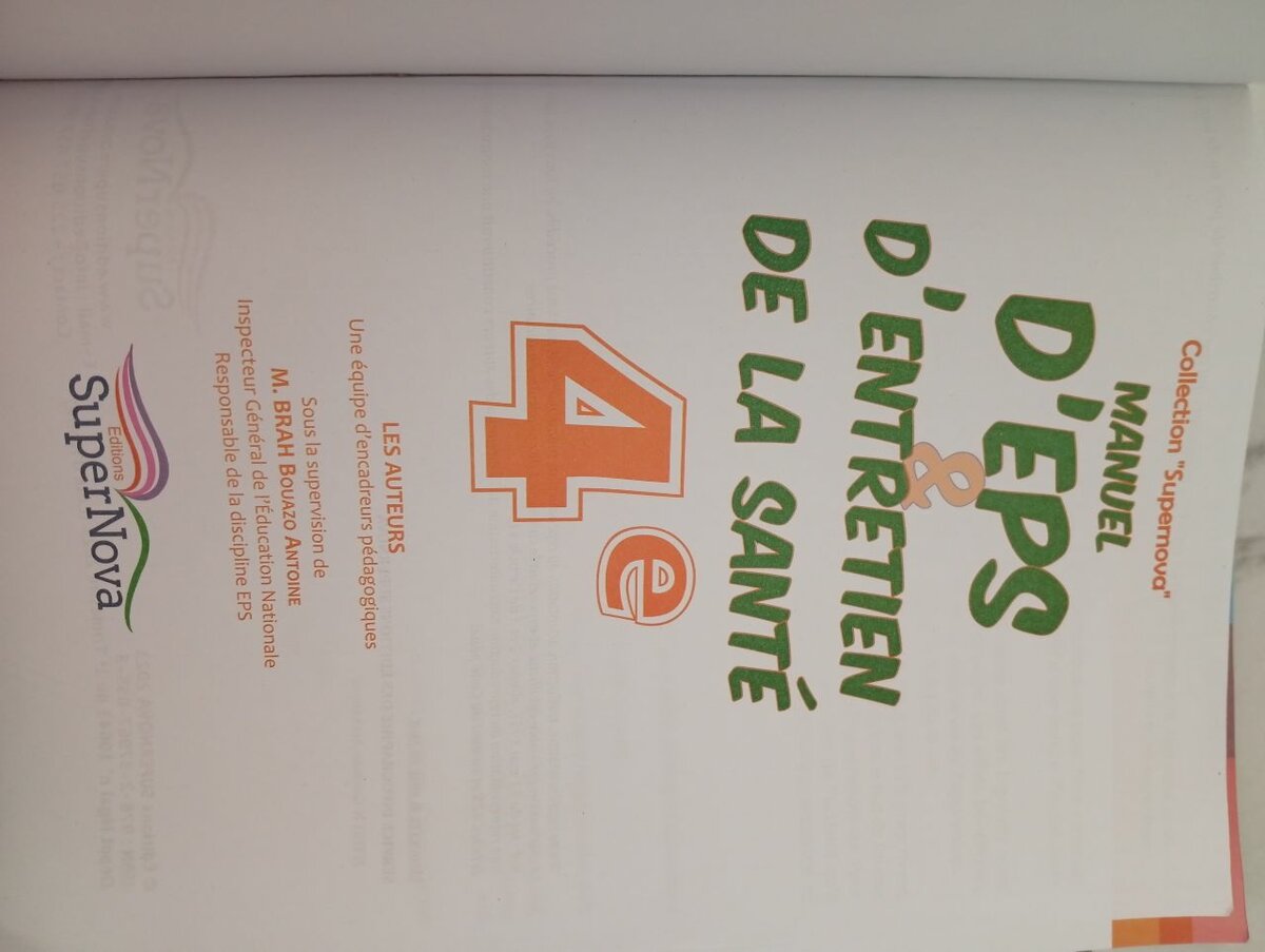 Manuel EPS & Santé 4ème