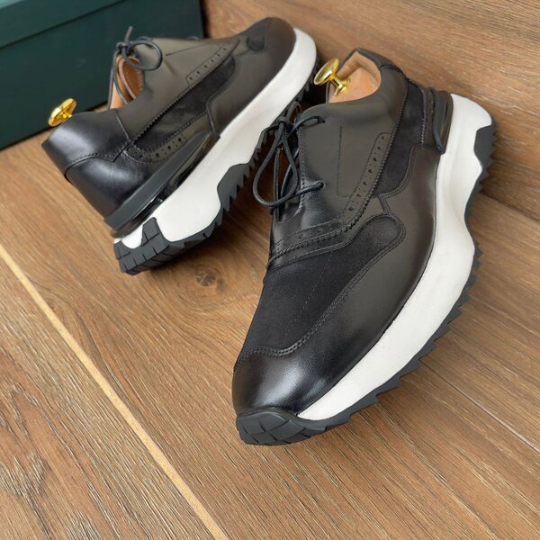 Sneakers casual en cuir