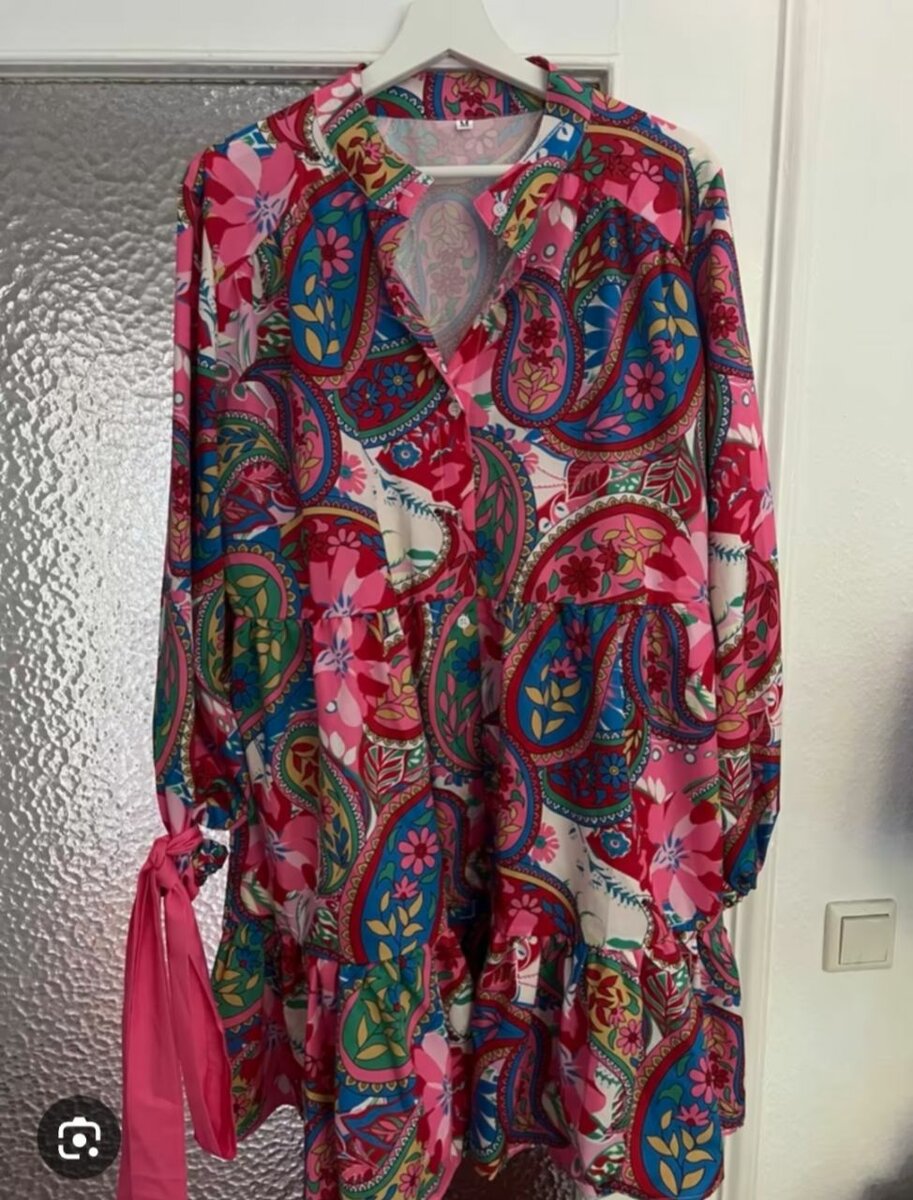 Robe Bohème à Motifs Colorés