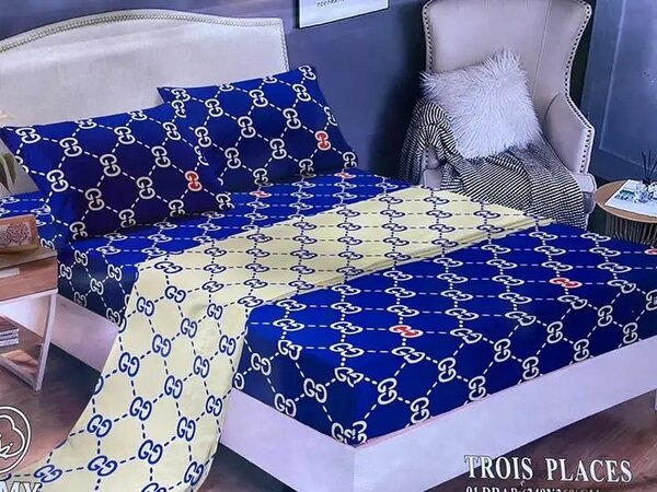 Parure de lit colorée en coton