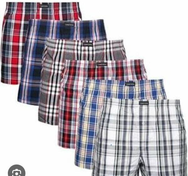Lot de boxers à carreaux homme