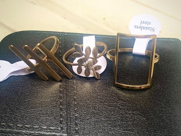 Bagues en acier inoxydable