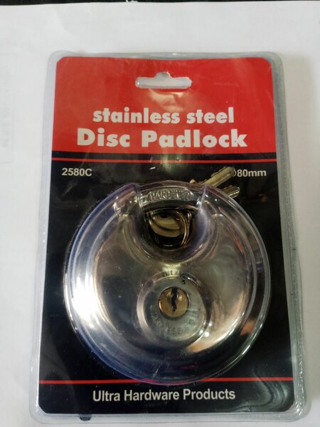 Disc padlock