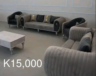 Set of 2 sofas + 2 armchairs, 2 shades of gray