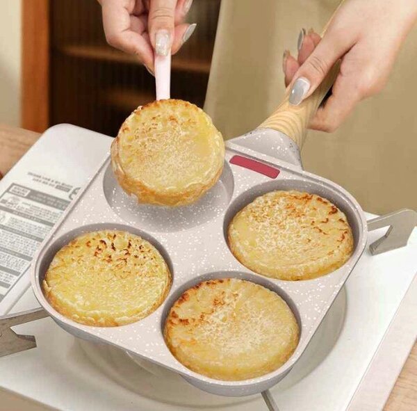 3&4 holes mini frying pan
