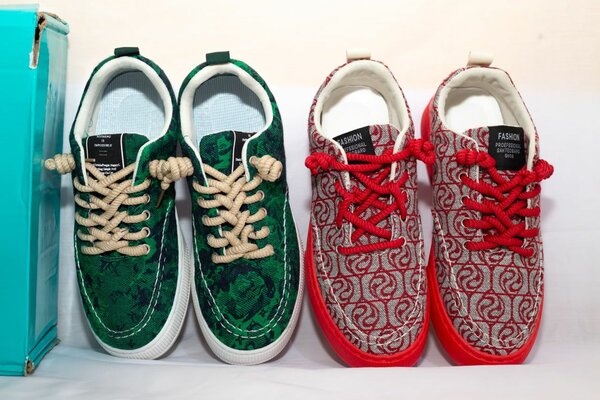 Baskets tendance vert