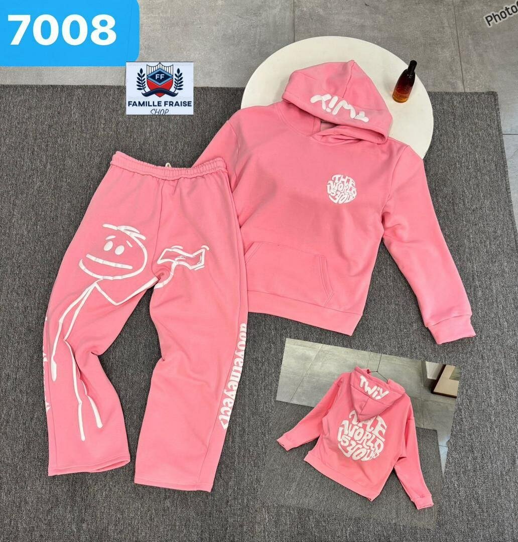 Ensemble Jogging Enfant Rose