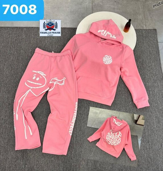 Ensemble Jogging Enfant Rose