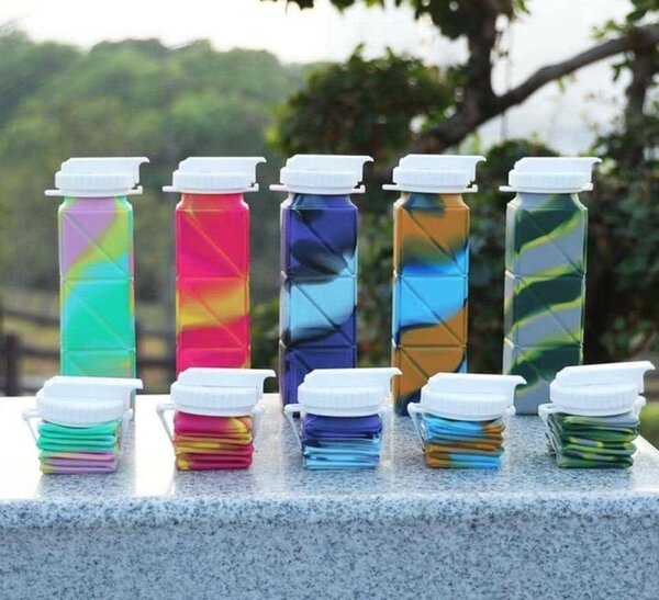 Gourdes silicone pliable