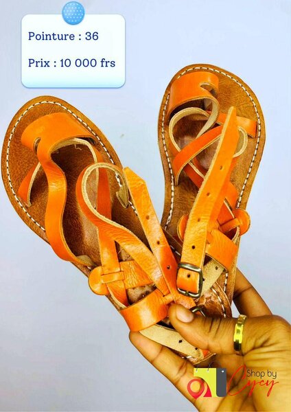 Sandales en cuir femme taille 36