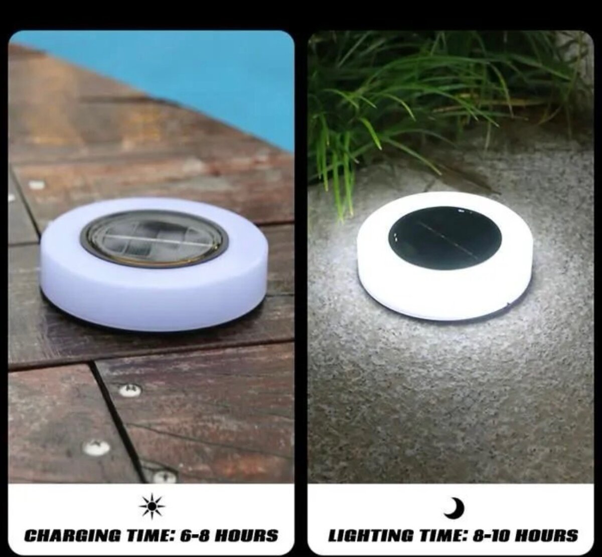 lampe LED solaire imperméable à détection souterraine, éclai