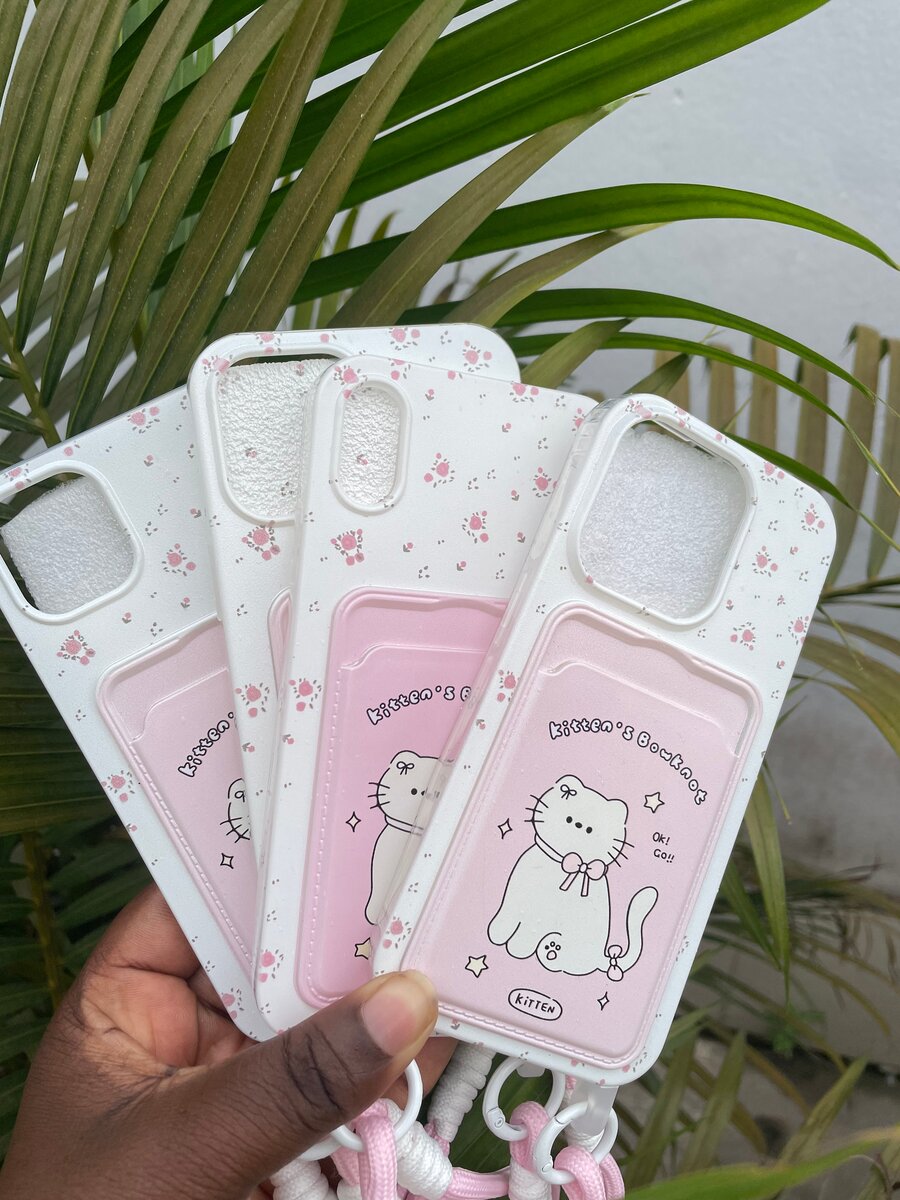 Coque de téléphone en fleurs chat