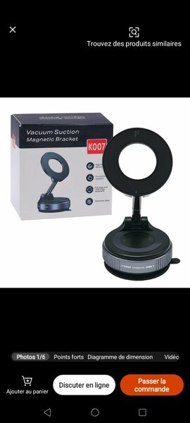 Support magnétique voiture
