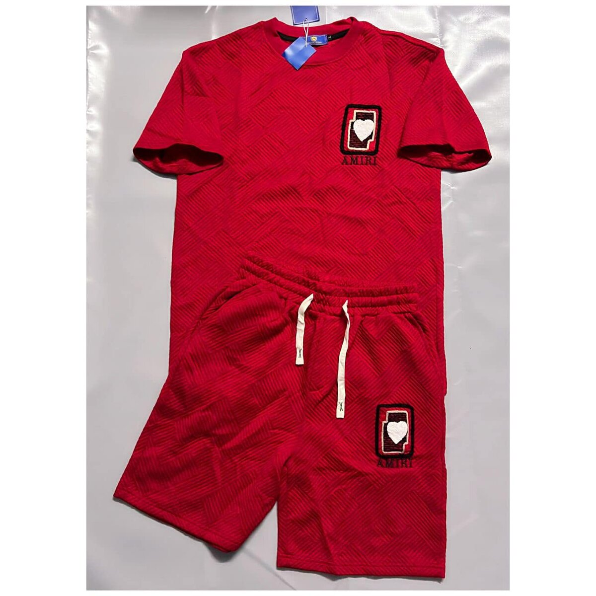 AMIRI Ensemble t-shirt et short rouge