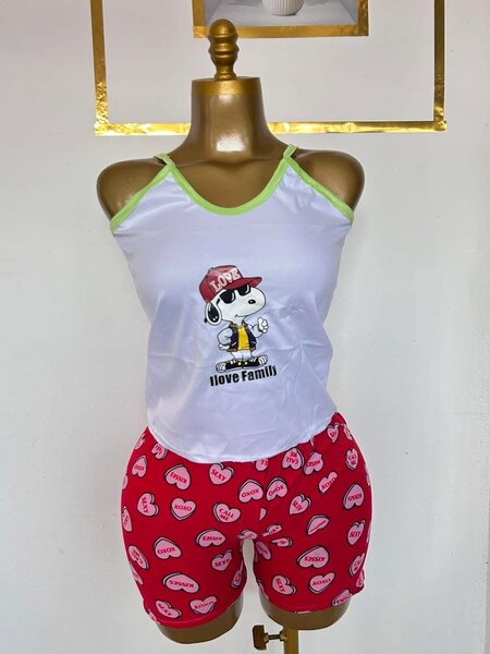 Pyjama court femme été